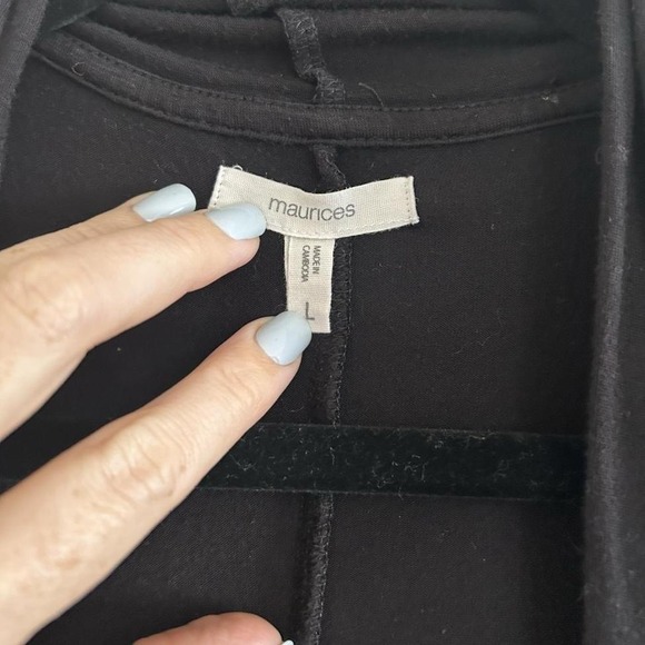 Women's Black Maurice's Cardigan Size Large - Picture 4 of 6